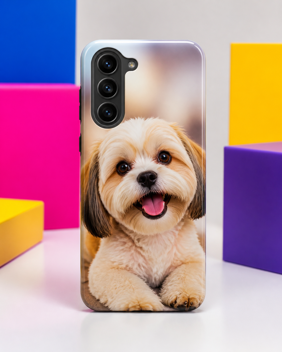 Dog photo custom phone case sample