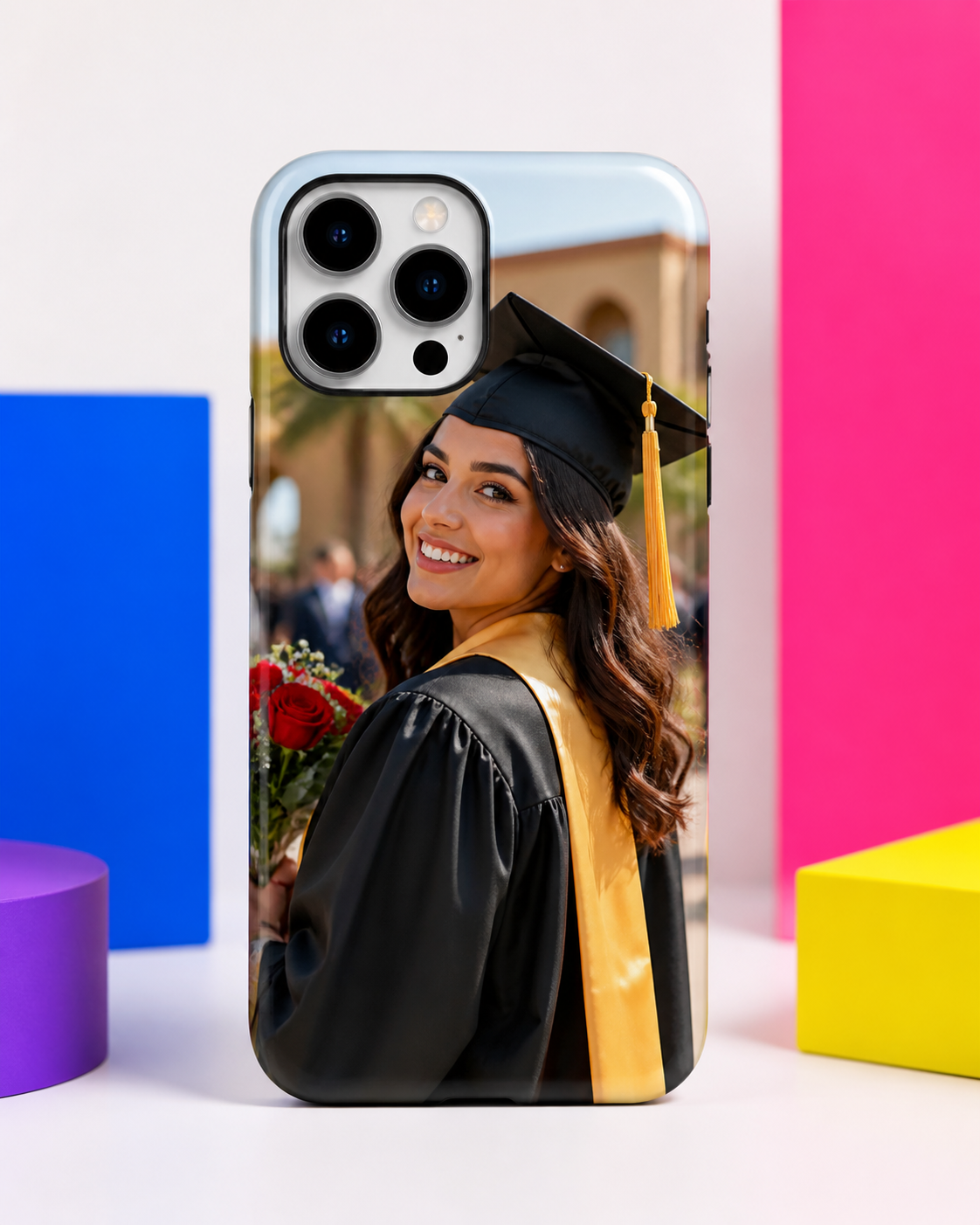 Graduation photo custom phone case sample
